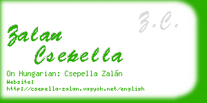 zalan csepella business card