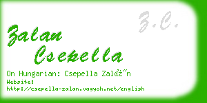 zalan csepella business card